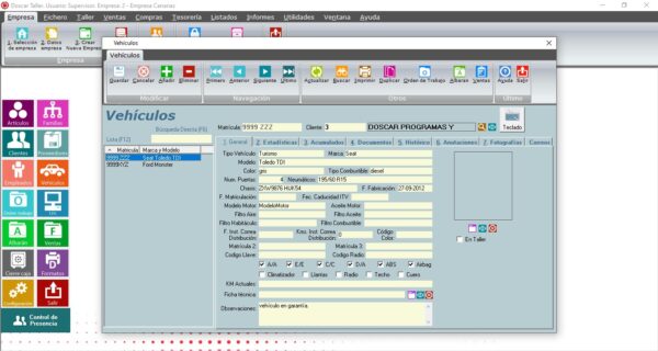 software taller doscar