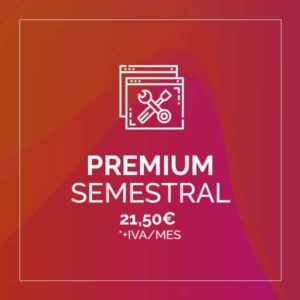 6 meses mantenimiento premium 21,50 euros + iva/mes