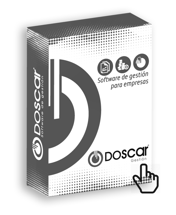 Doscar Gestión con Icono de mano