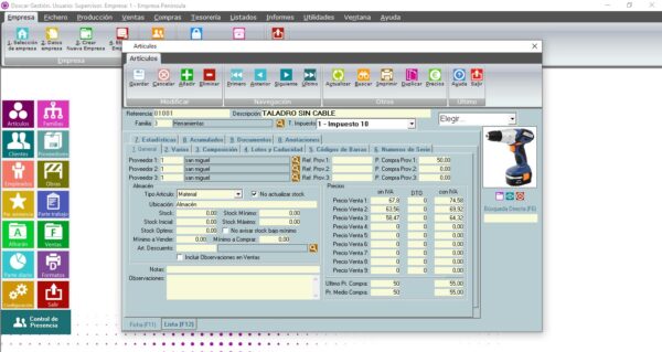 software de gestion doscar