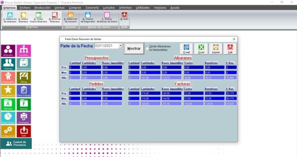 software de gestion doscar pantallazo