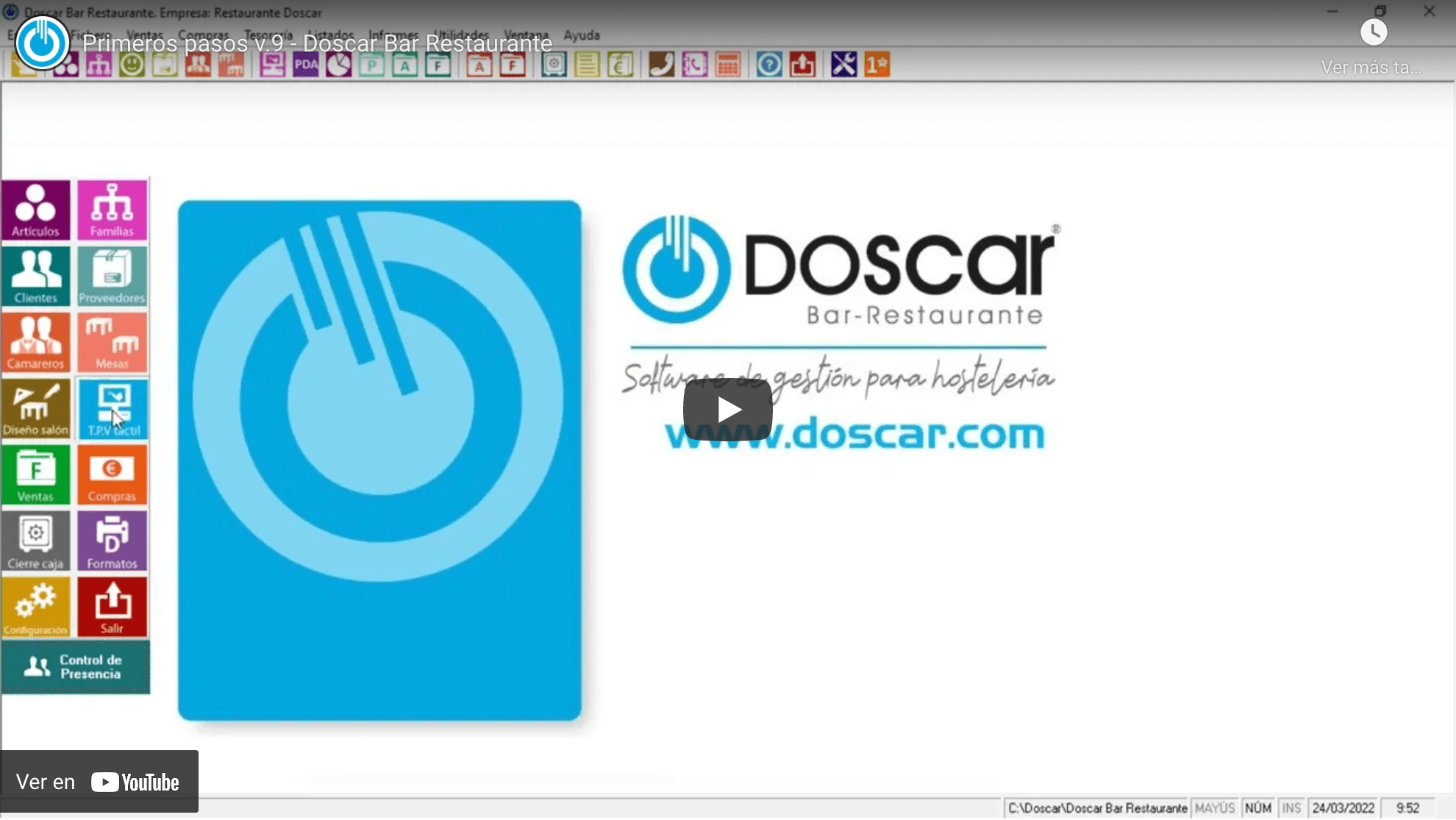 Software para bar restaurante Doscar software de gestión