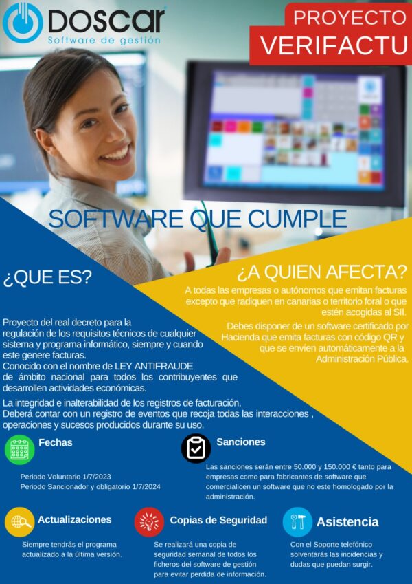 Verifactu Doscar software de gestión