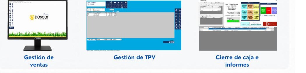 Capturas del software Doscar TPV-Comercio