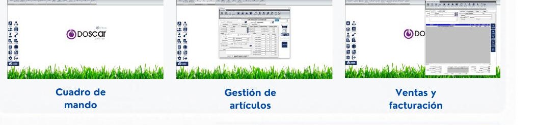 Capturas del software Doscar Gestión