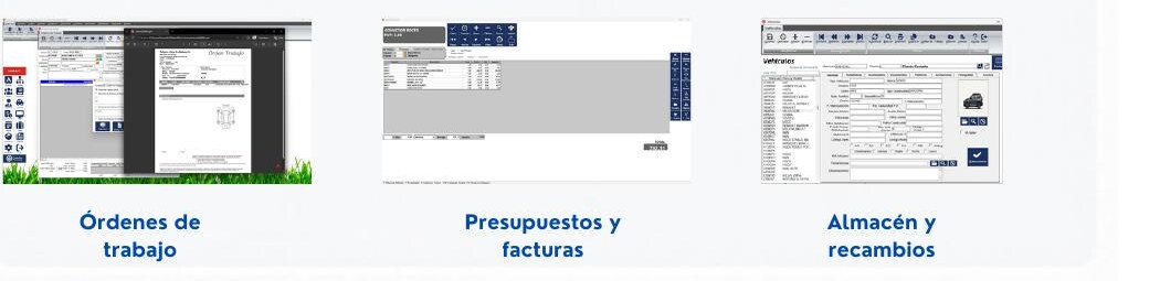 Capturas del software Doscar Taller